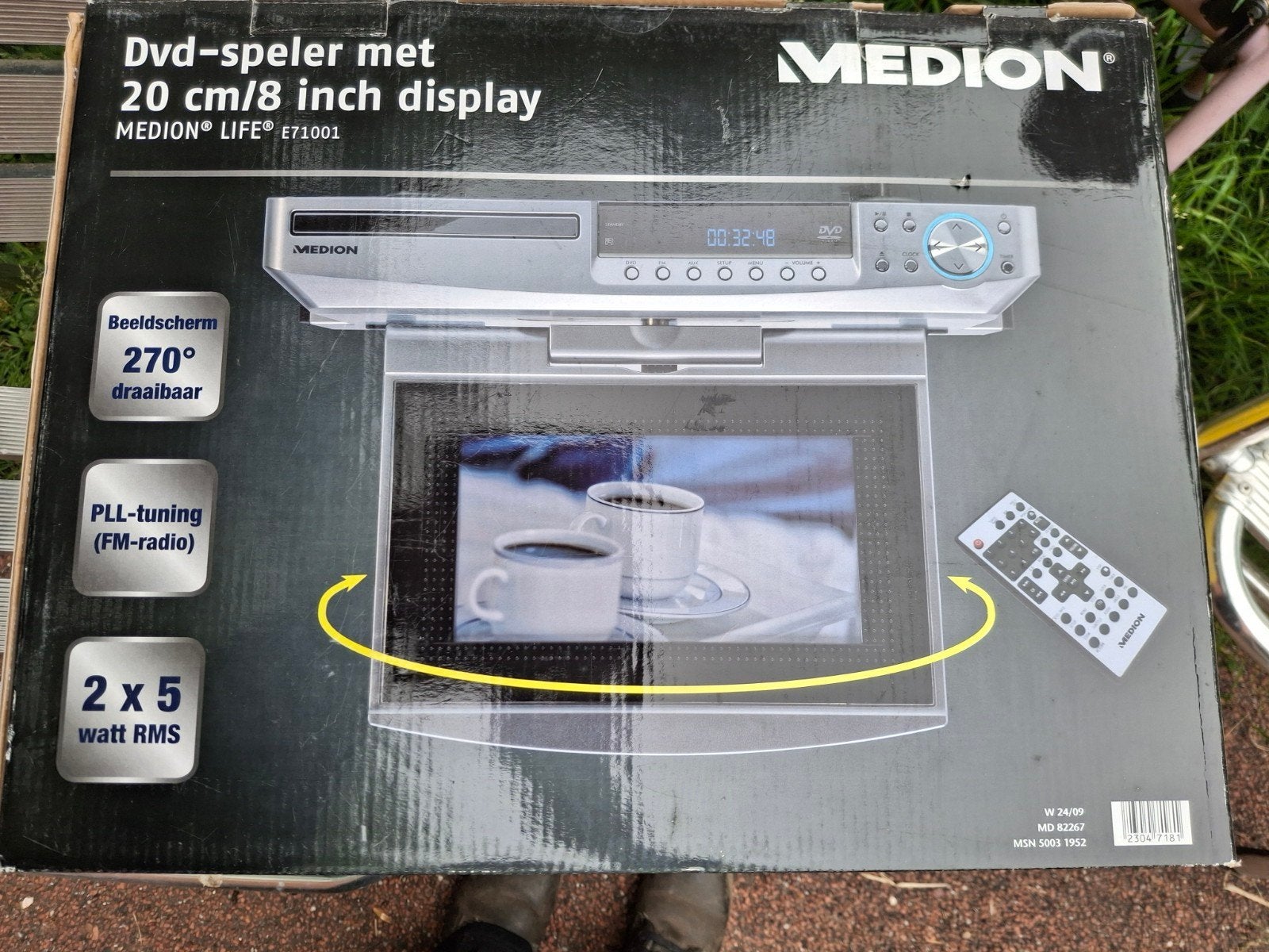 Medion Draagbare DVD-speler met 20 cm/8 inch display, Ophalen of Verzenden, Nieuw, Dvd-speler, Draagbaar
