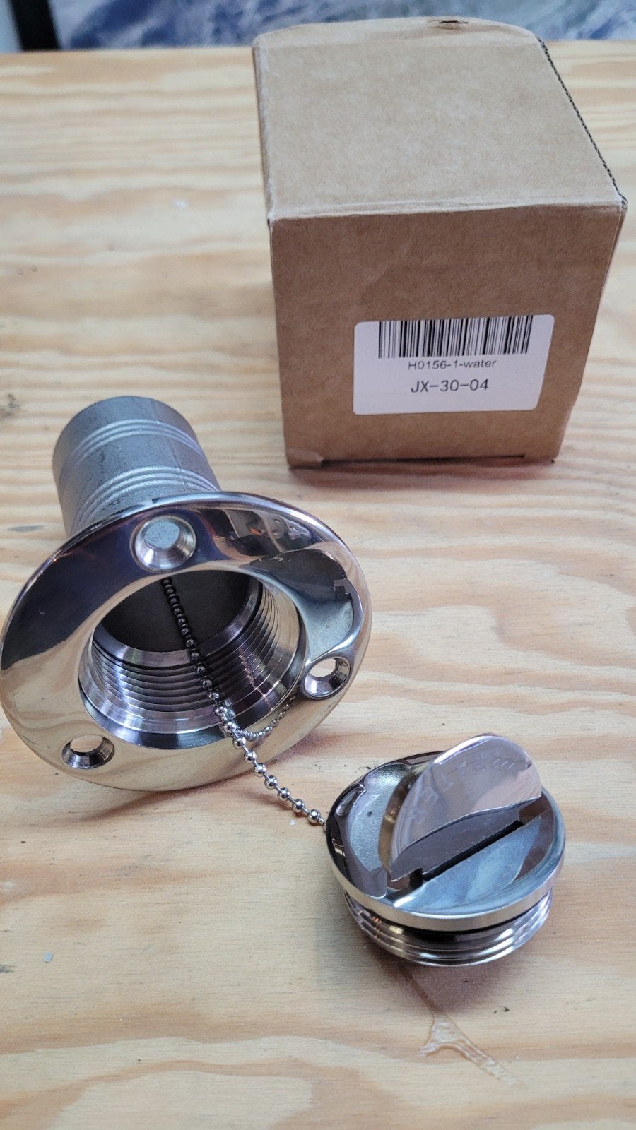 Dek watervuldop rvs 38 mm, Verzenden