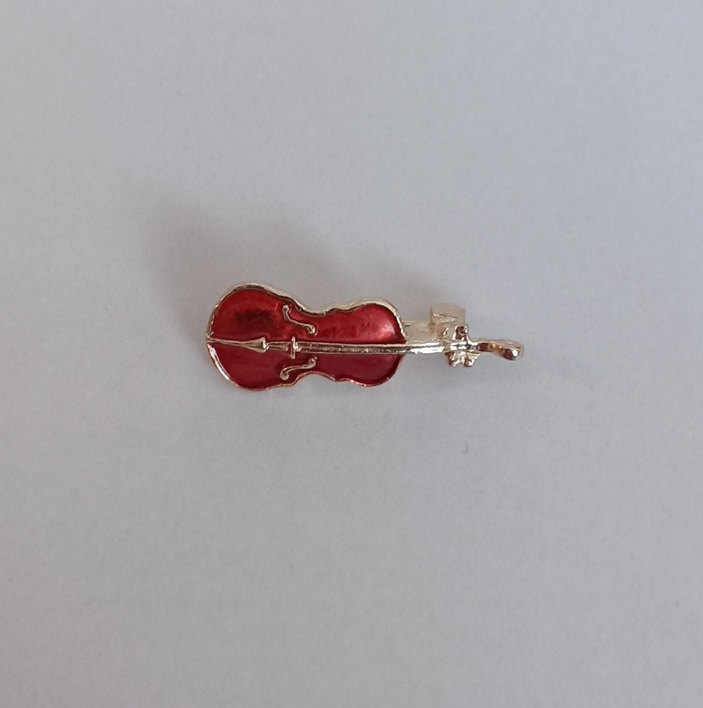 Viool broche, Sieraden, Tassen en Uiterlijk, Overige materialen, Overige kleuren, Minder dan 4 cm, Nieuw