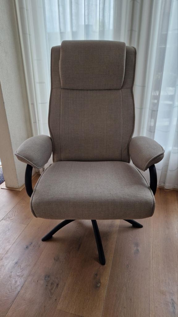Draaistoel grijs, Ophalen, Gebruikt, 75 tot 100 cm, 50 tot 75 cm