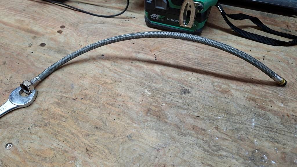 Grohe Flexibele RVS waterslang, Minder dan 20 mm, Overige typen, Ophalen of Verzenden, Zo goed als nieuw