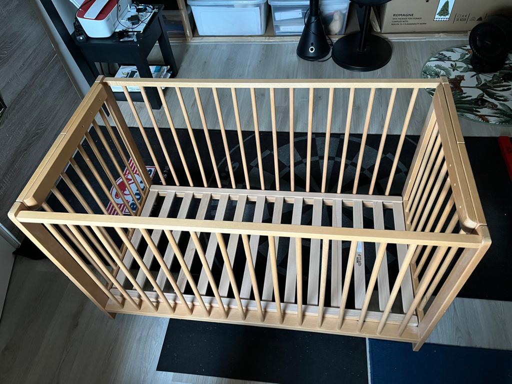 2x Timgro opklapbaar ledikant, Ophalen, Gebruikt, Ledikant