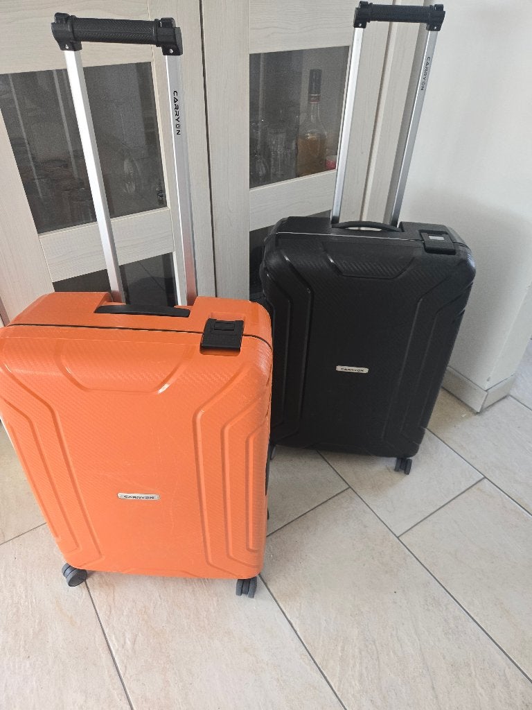 ANWB Carrry on Hard case koffers oranje/zwart samen € 125,-, Sieraden, Tassen en Uiterlijk, 50 tot 60 cm, Hard kunststof, Ophalen of Verzenden