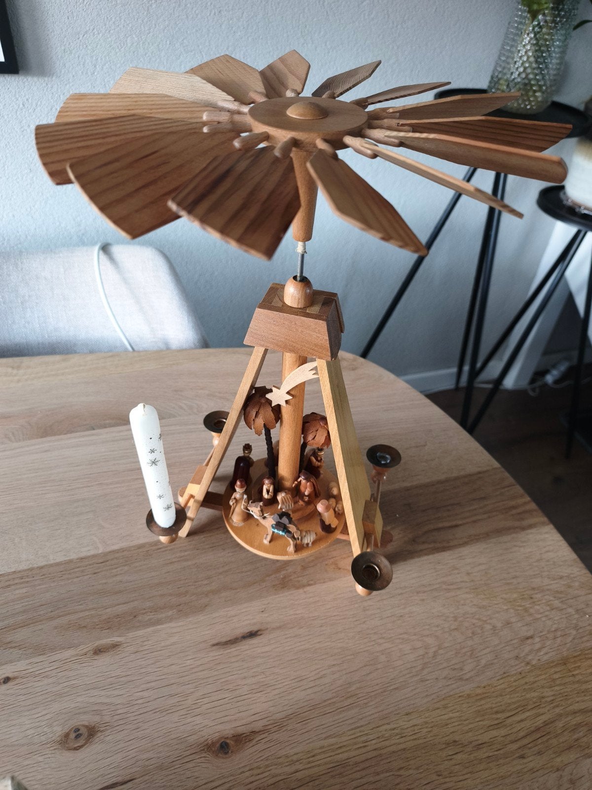 Traditionele (Oost) Duitse, houten kerstpiramide, Ophalen, Gebruikt