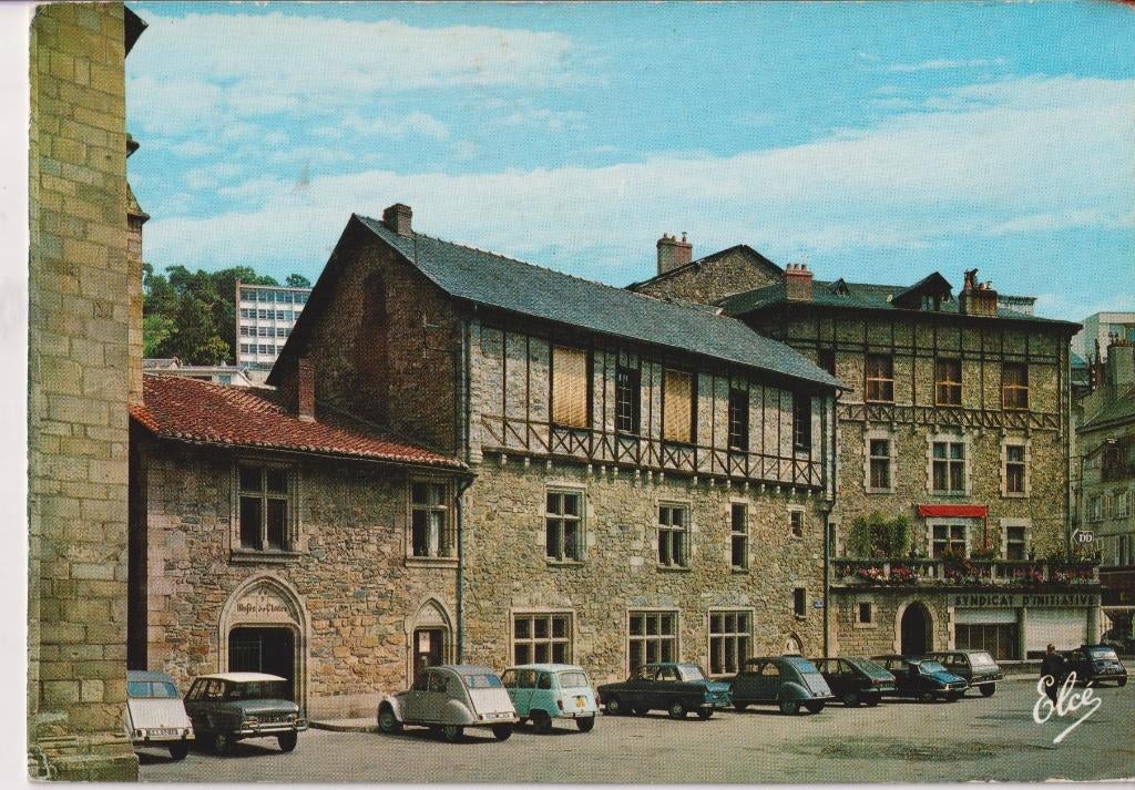 Frankrijk, Tulle met auto's , DAF 33, Citroen 2CV AZAM, Ophalen of Verzenden, 1960 tot 1980, Ongelopen, Frankrijk