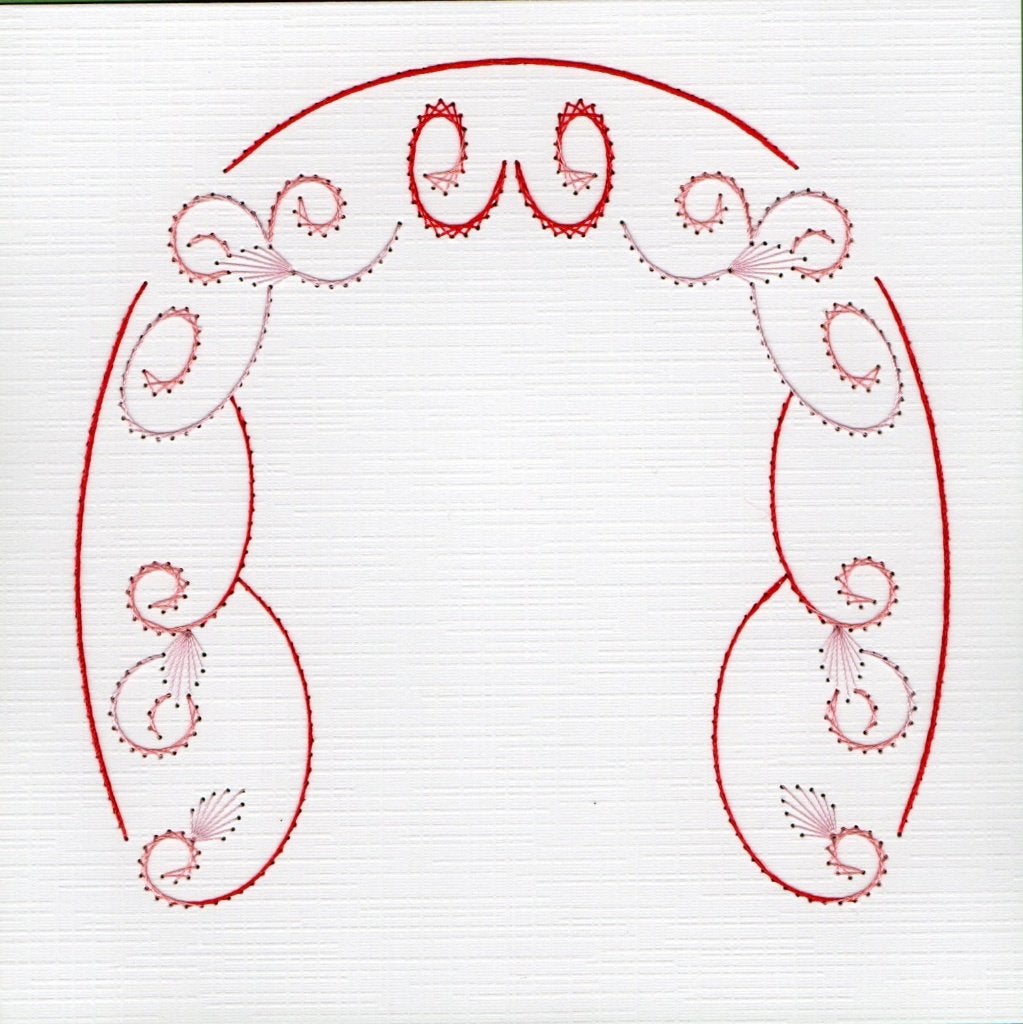 geborduurde oplegkaart nr 20, Ophalen of Verzenden, Nieuw, Overige thema's, Blanco kaart of Basiskaart