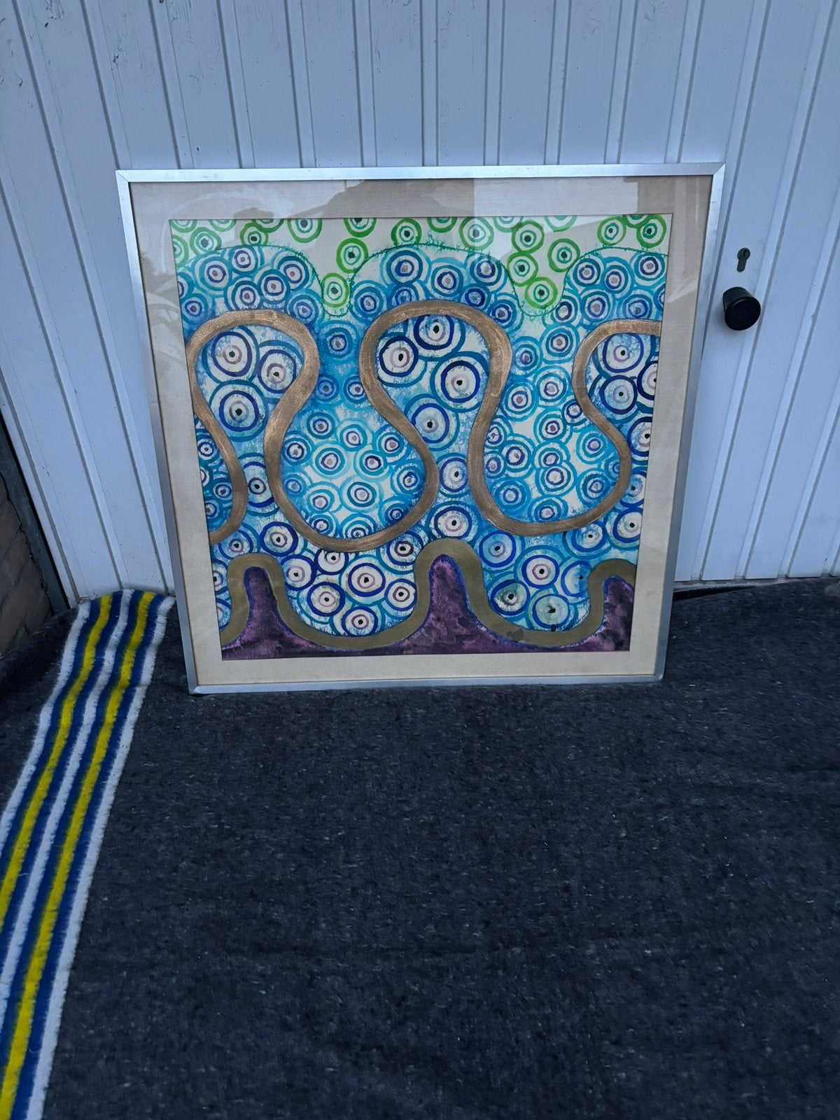 Mooi blauw schilderij!, Antiek en Kunst, Ophalen
