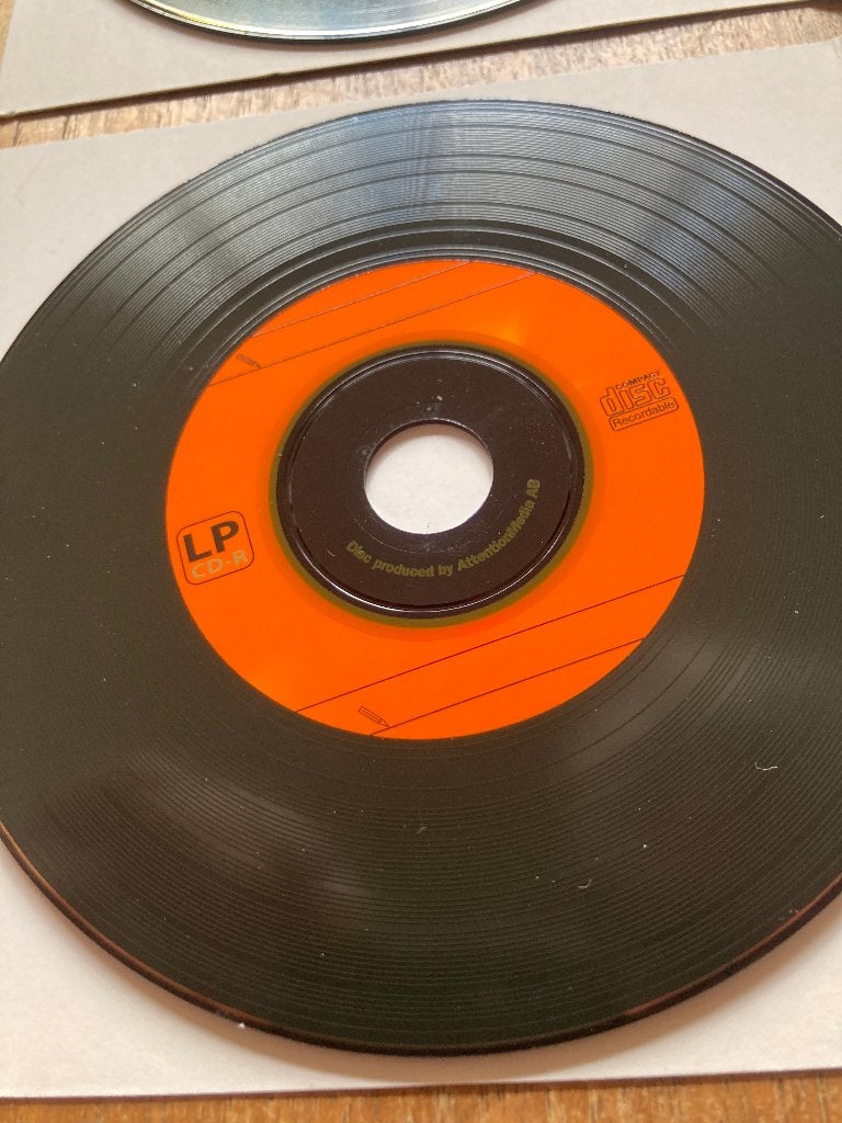2 CD’s CD-R’s vinyl zien eruit als een LP recordable CD, Ophalen of Verzenden, Zo goed als nieuw, Overige typen