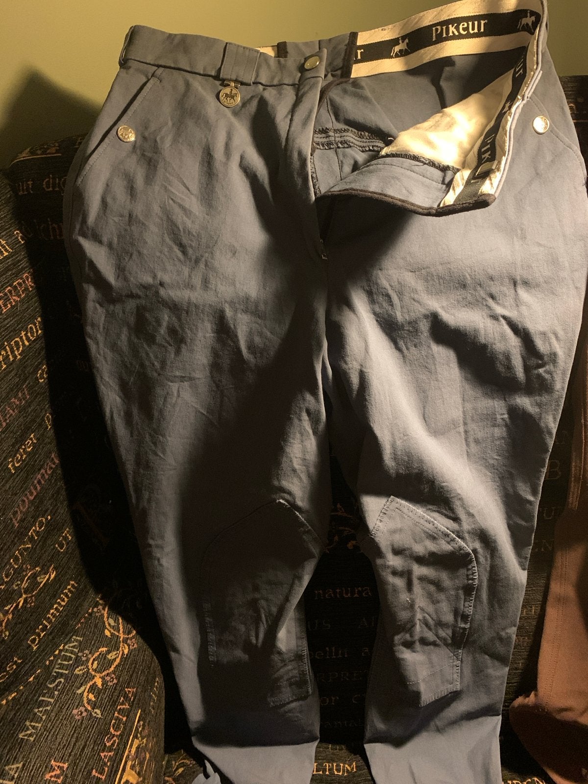 Pikeur rijbroek - Maat 42/44 (L), Dieren en Toebehoren, Paardrijkleding, Ophalen, L, Zo goed als nieuw, Grijs