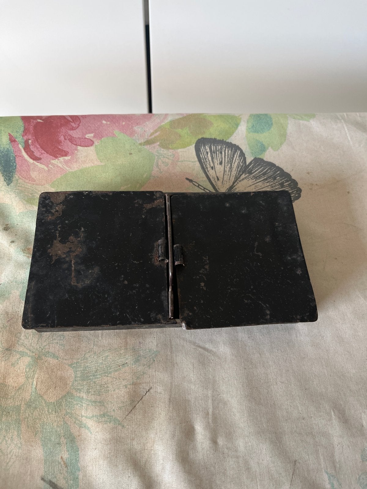 Antieke stempeldoos met cijfers en letters, Ophalen of Verzenden