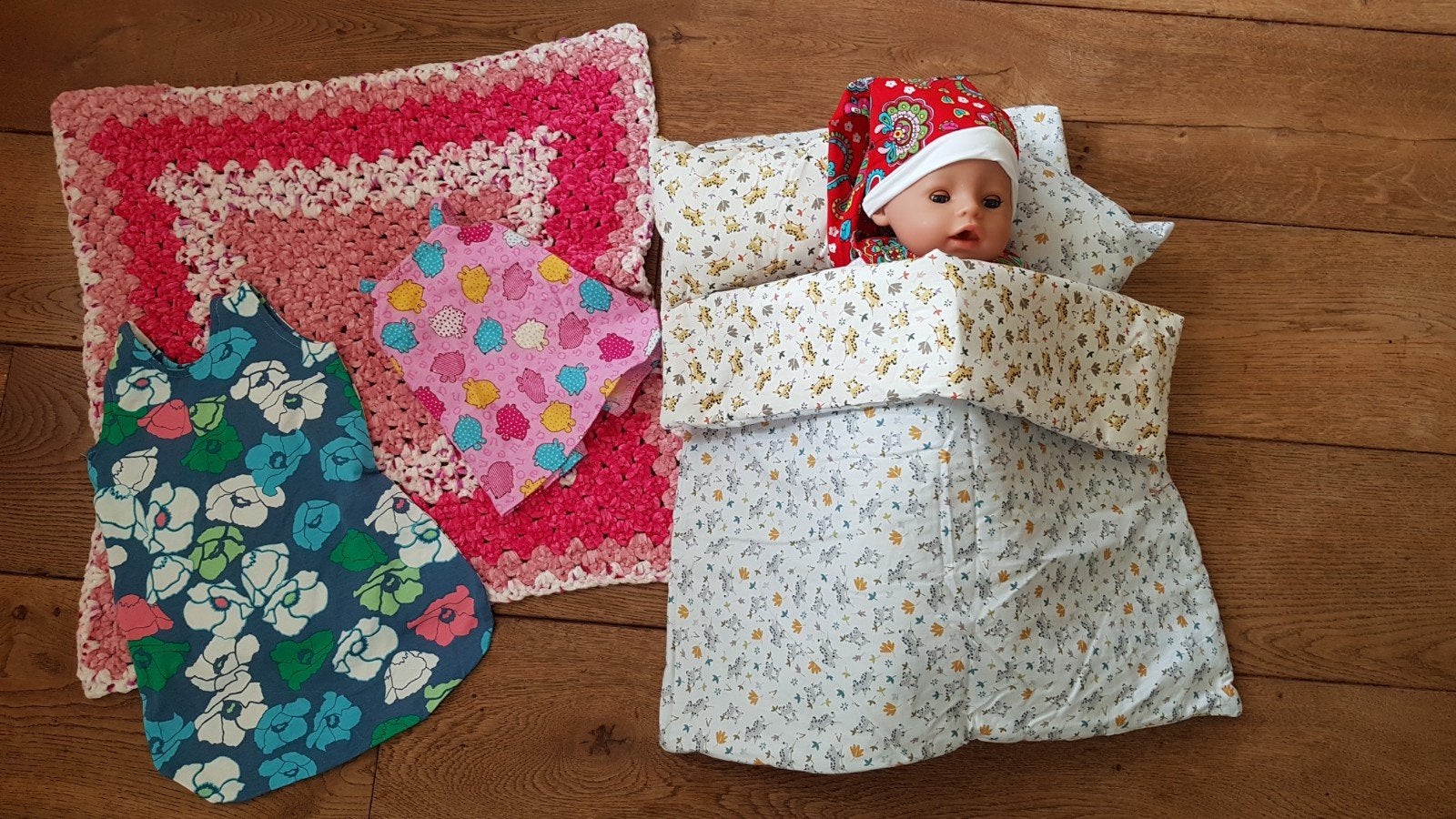 Bed set matras dekbed pyjama enz baby born pop, Kinderen en Baby's, Speelgoed | Poppen, Ophalen of Verzenden, Nieuw, Babypop