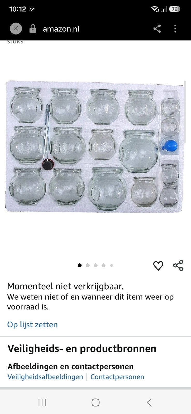 glazen cuppingset voor massage, Overige typen, Nieuw, Ophalen of Verzenden, Babijhandel@gmail.com