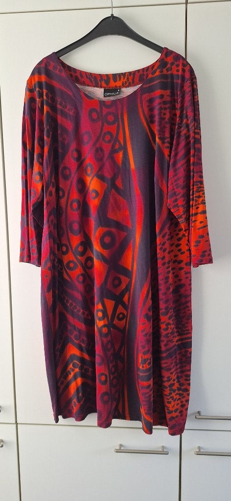 Ophilia Jurk (Nieuw) oranje/paars, Kleding | Dames, Jurk, Nieuw, Oranje, Ophalen of Verzenden