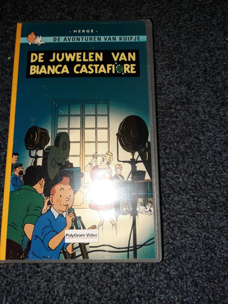 KUIFJE De Juwelen van Bianca Castafiore! Tekenfilm Op VIDEO!, Cd's en Dvd's, VHS | Kinderen en Jeugd, Alle leeftijden, Ophalen of Verzenden