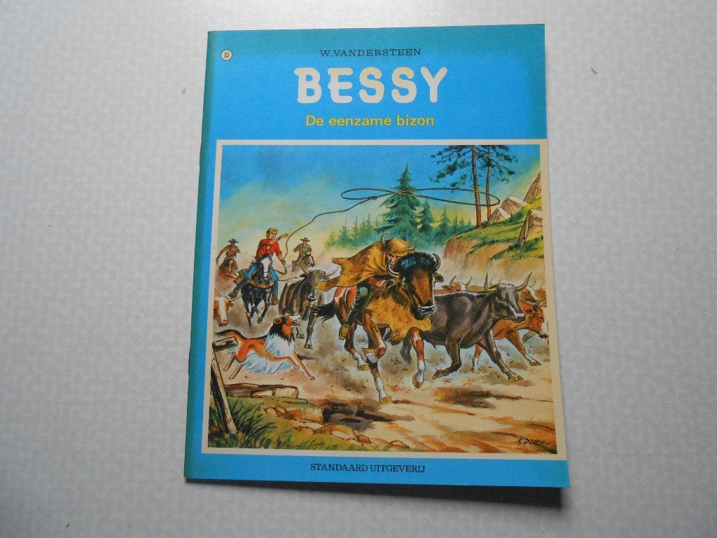Bessy 93 De eenzame bizon 1972 1 ste druk., Willy Vandersteen, Eén stripboek, Ophalen of Verzenden, Zo goed als nieuw