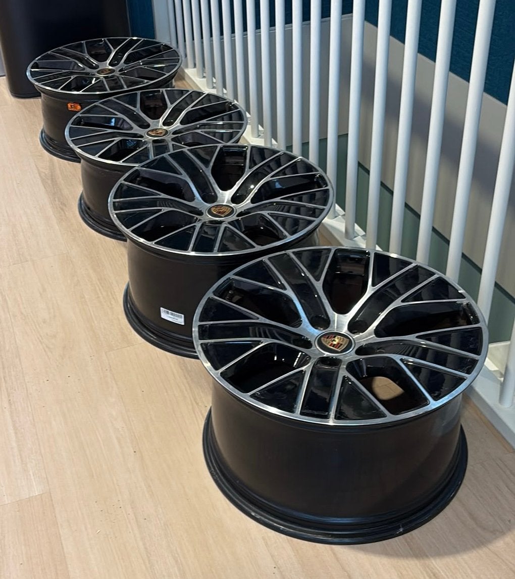Originele Porsche Taycan 20 inch velgen - set van 4, Ophalen, Gebruikt, Velg(en), Personenwagen