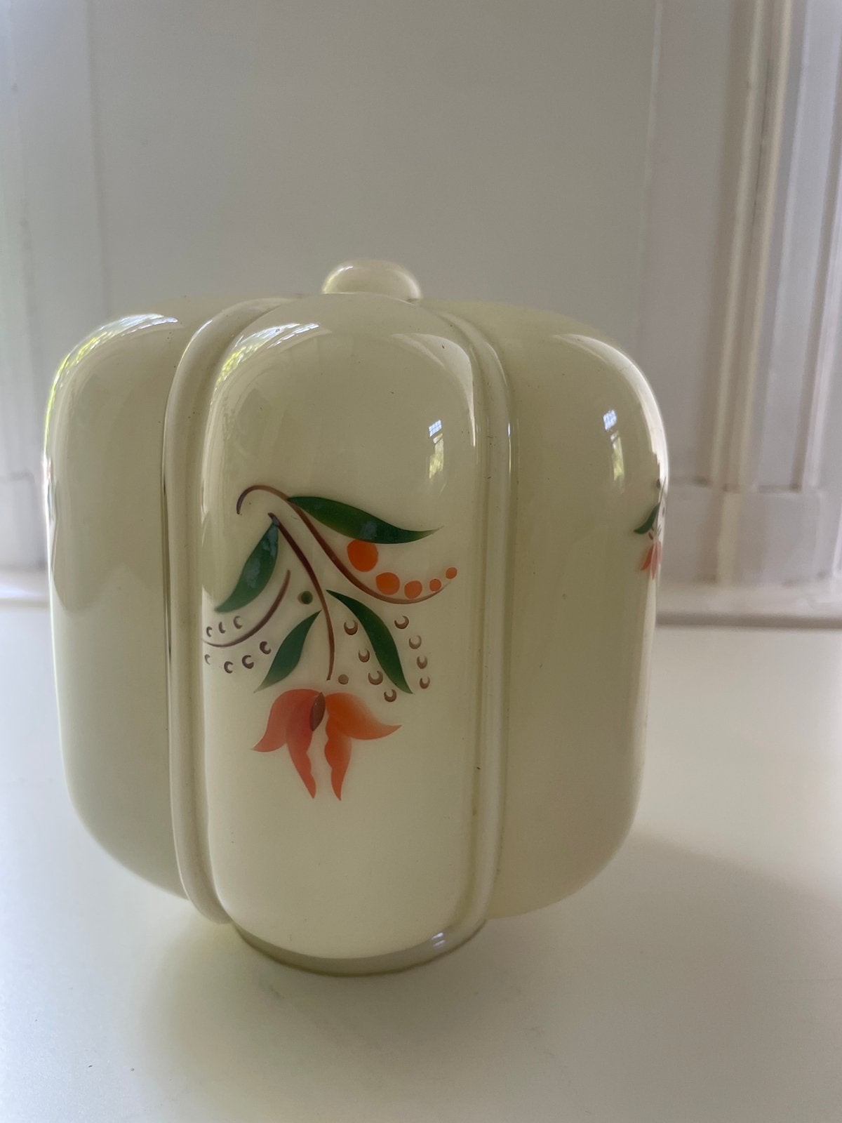 Vintage Glazen plafondlampen, Huis en Inrichting, Lampen | Plafondlampen, Ophalen, Zo goed als nieuw