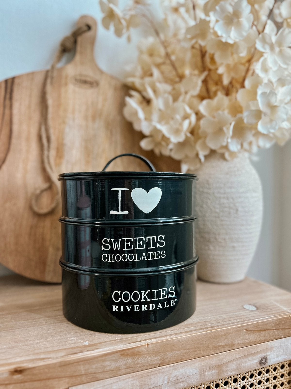 Riverdale trommel keuken koektrommel kitchen deco opberg, Ophalen of Verzenden, Nieuw, Overige typen