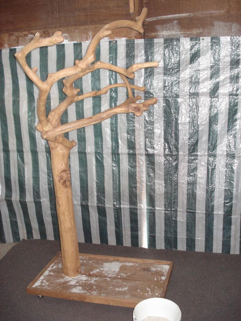 Papagaai Java boom met Uniek Houtsnijwerk  208 x 100 x 60, Ophalen, Zo goed als nieuw, Overige typen