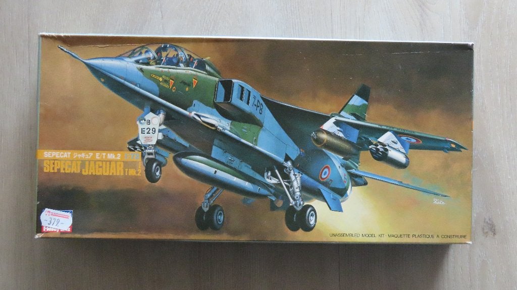 Sepecat Jaguar dualseat Hasegawa 1/72, Gebruikt, Ophalen of Verzenden, Vliegtuig, Hasegawa