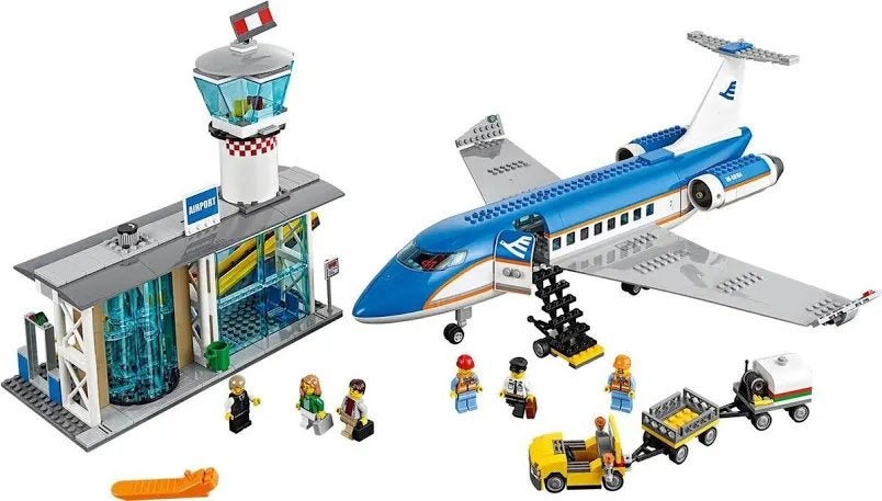 LEGO City Vliegveld Passagiersvliegtuig (60104), Lego, Ophalen of Verzenden, Compleet, Complete set