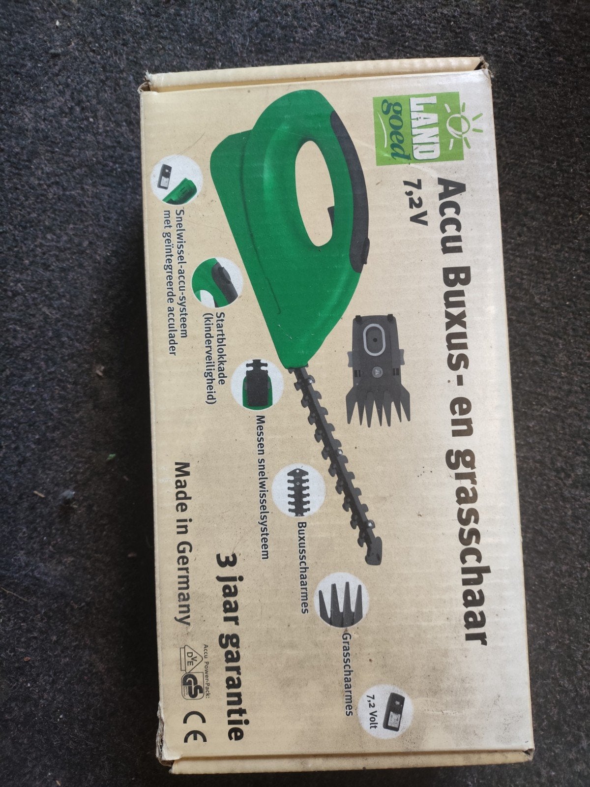 Elektrische buxusschaar /grasschaar, Ophalen, Gebruikt