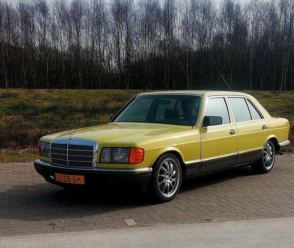 Mercedes-Benz S-Klasse 2.7 280 SEL AUT 1981 Geel, Auto's, Mercedes-Benz, Automaat, Geel, Overige kleuren, Particulier