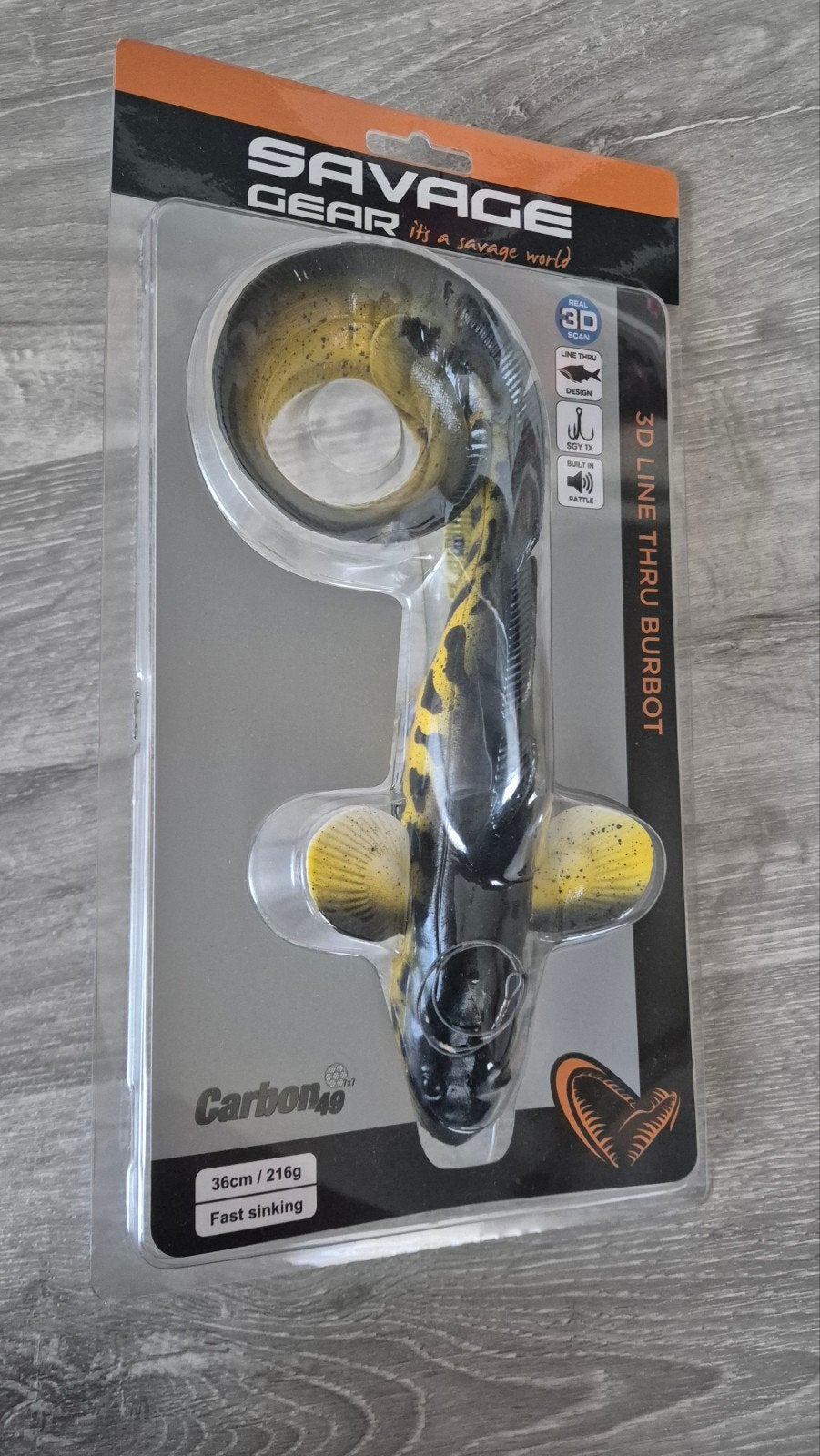 Nieuwe savage gear burbot 36cm swimbait real burbot kleur, Watersport en Boten, Hengelsport | Roofvissen, Ophalen of Verzenden