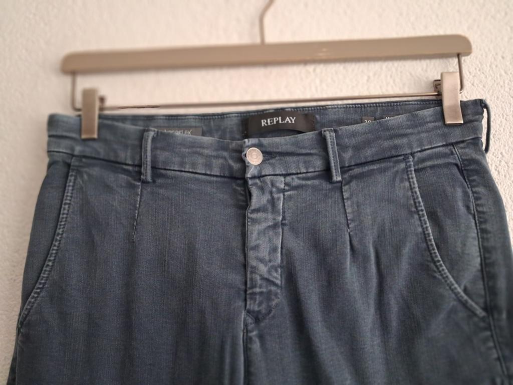 Replay Cargo Broek - Maat W30 L32, Kleding | Heren, Broeken en Pantalons, Zo goed als nieuw, Maat 46 (S) of kleiner, Blauw, Ophalen of Verzenden