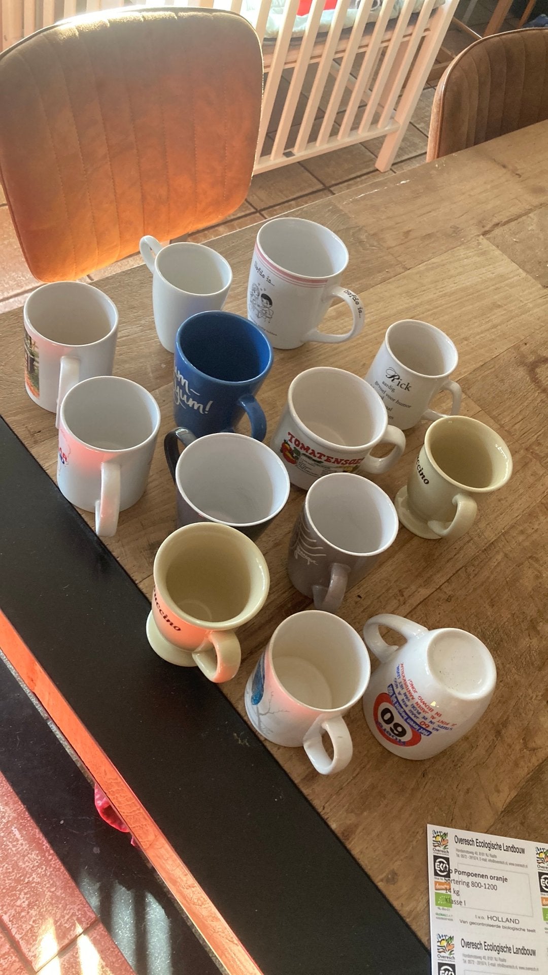 GRATIS 13 grote bekers en mokken ophalen, Ophalen