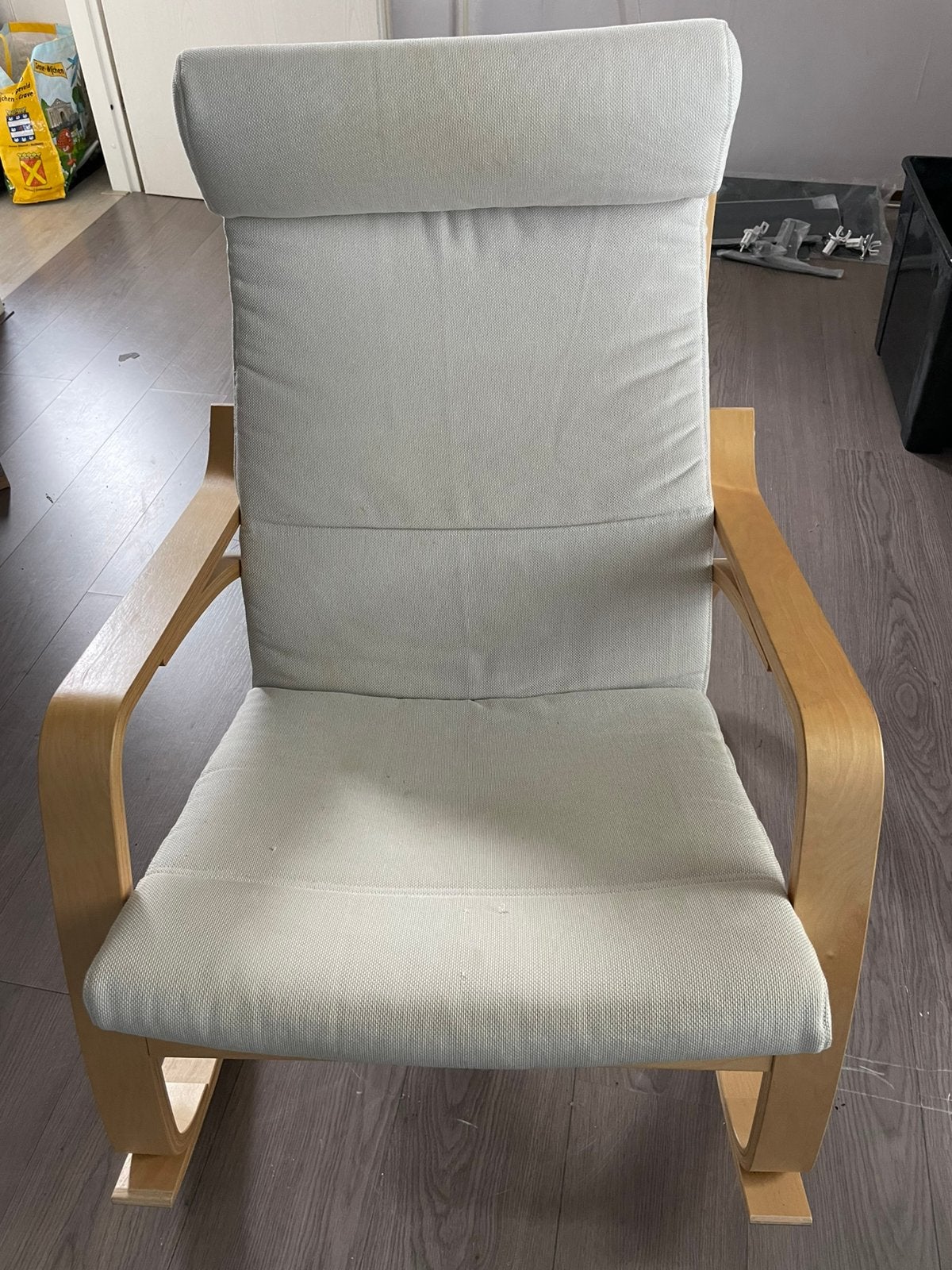 Ikea schommelstoel, Ophalen of Verzenden, Gebruikt, Wit, Eén