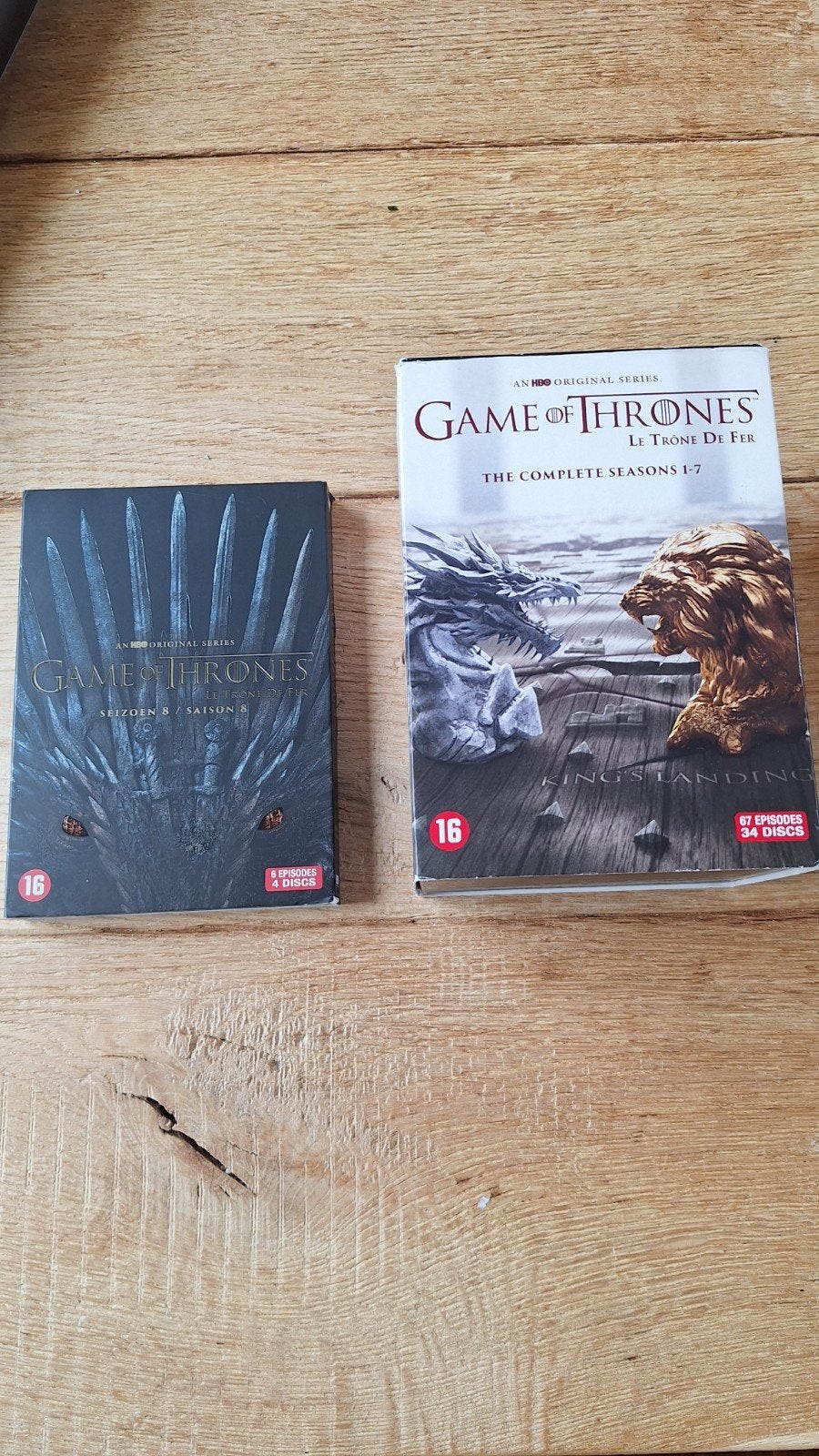 Game of Thrones Complete Serie DVD Boxsets, Cd's en Dvd's, Ophalen, Vanaf 16 jaar, Science Fiction en Fantasy, Zo goed als nieuw