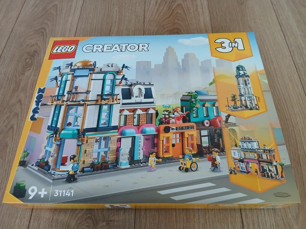 Lego 31141 Hoofdstraat hotel, muziekwinkel & café Nieuw!, Ophalen, Nieuw, Complete set, Lego