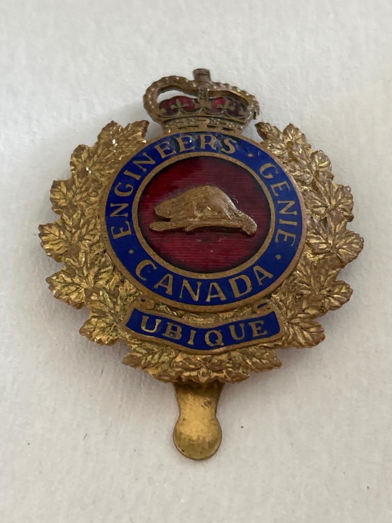 Origineel Canadees petembleem – Royal Canadian Engineers –, Verzenden, Landmacht, Overige gebieden, Embleem of Badge