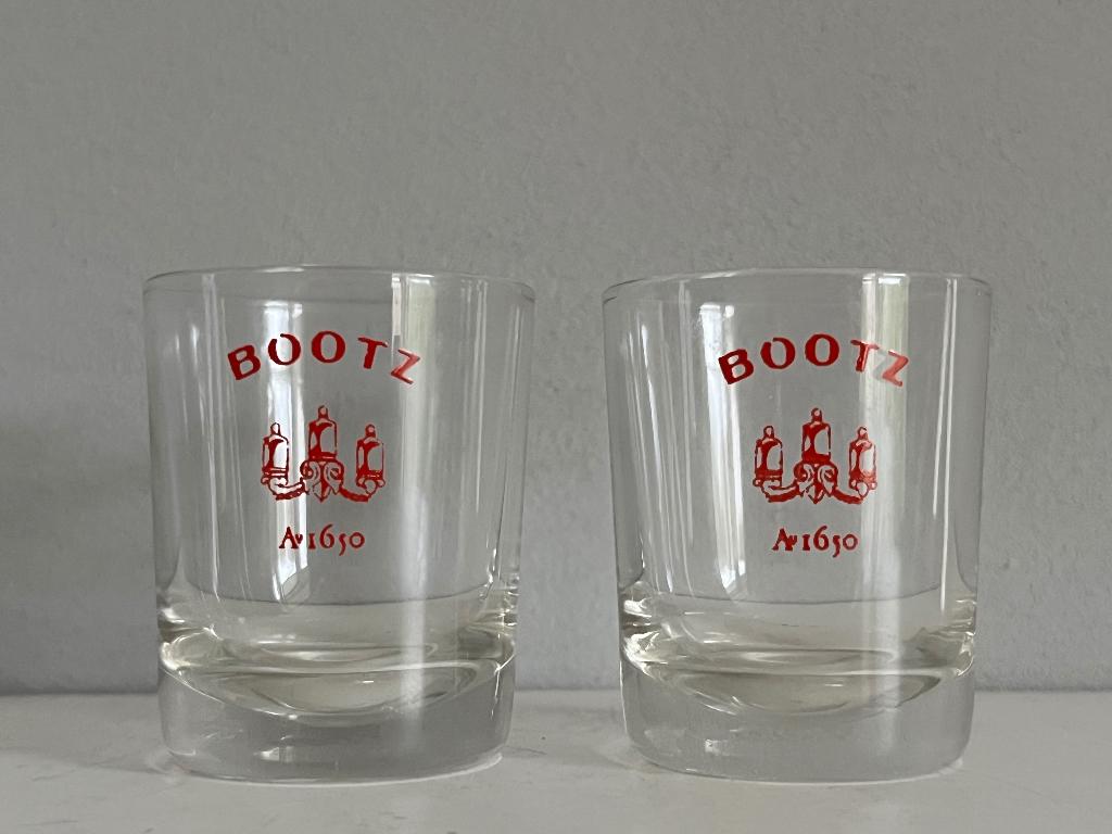Vintage jeneverglaasjes Bootz, Verzamelen, Ophalen of Verzenden, Zo goed als nieuw, Overige typen