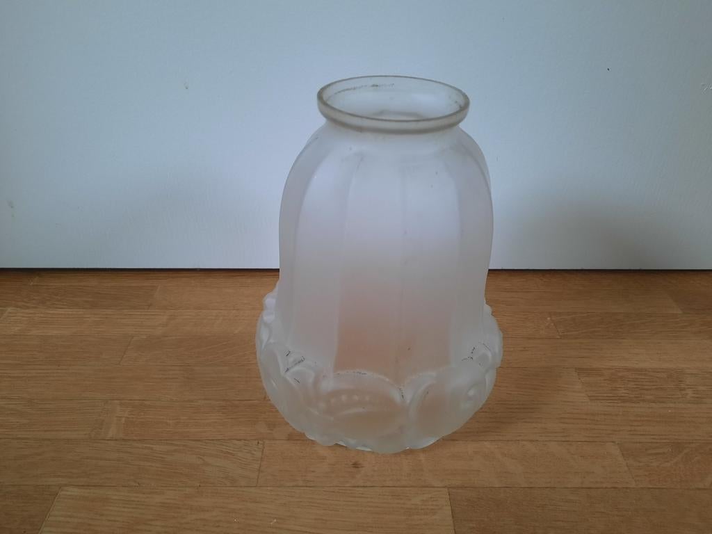 3 glazen lampenkappen,  melkglas, Ophalen of Verzenden