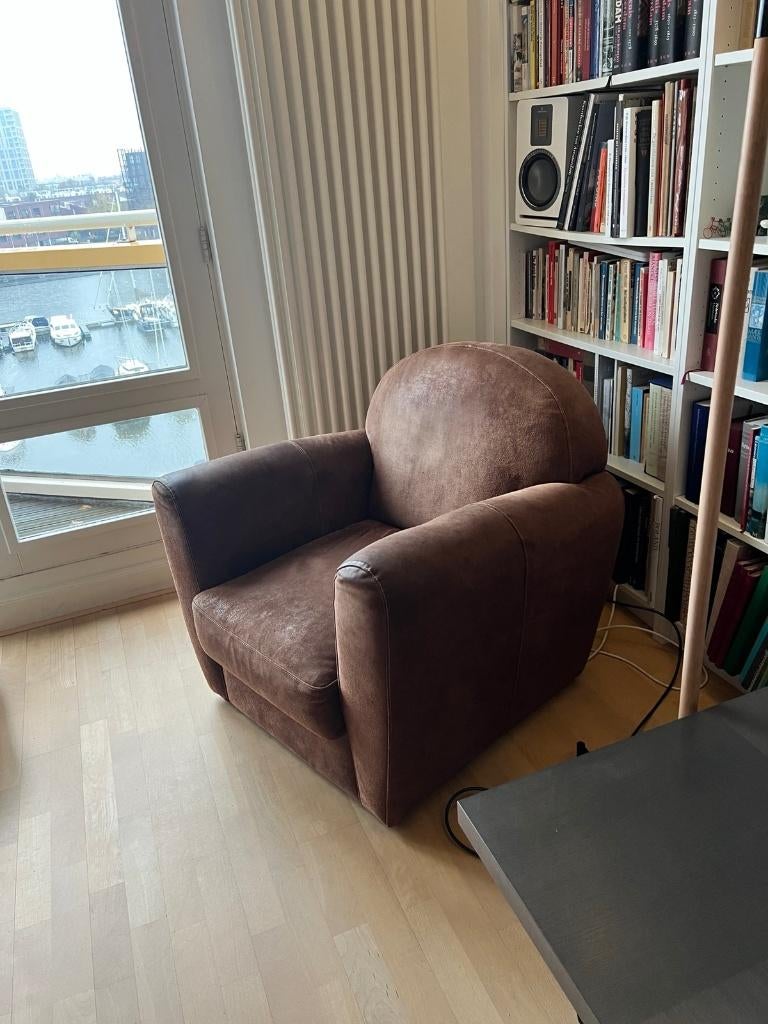 Vintage fauteuil, Huis en Inrichting, Fauteuils, Ophalen, Gebruikt, Buster, 75 tot 100 cm