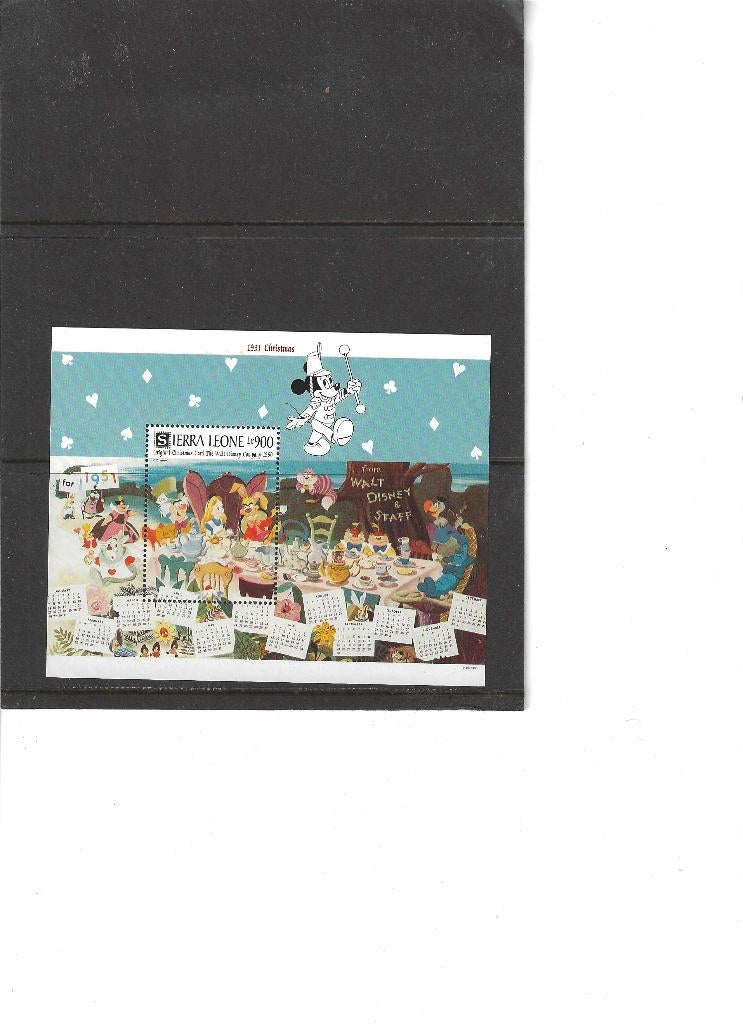 M i 184 Disney,. Sierra Leone. Postfrsi, Ophalen of Verzenden, Postfris, Overige thema's