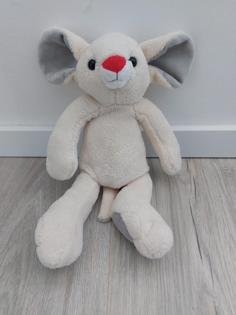 Knuffel CliniClowns muis toet beige K9853, Ophalen of Verzenden, Zo goed als nieuw, Overige typen