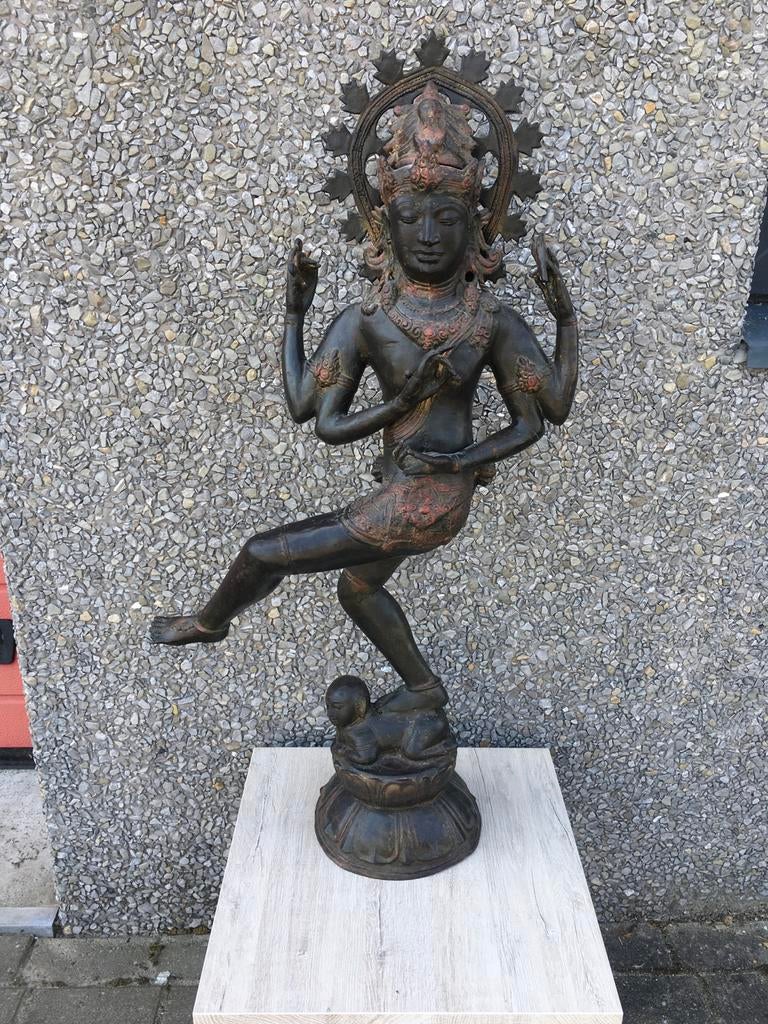 Bronzen Shiva Beeld - Jaren 70, Ophalen of Verzenden