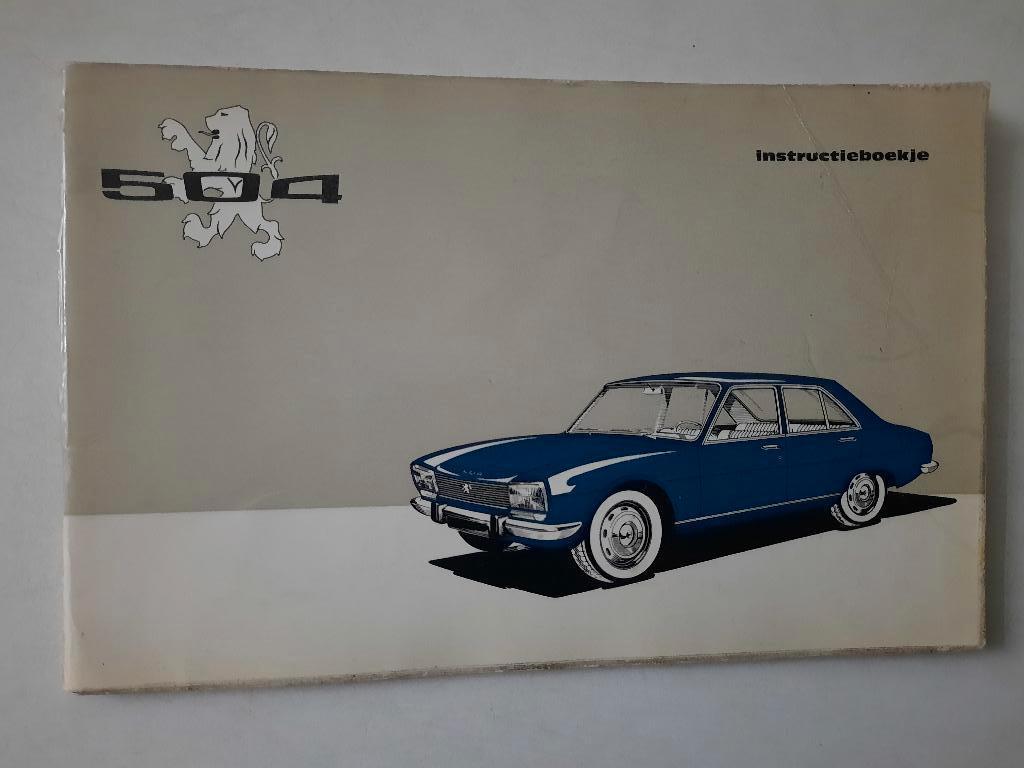 Handleiding instructieboekje Peugeot 504  1969, Ophalen of Verzenden