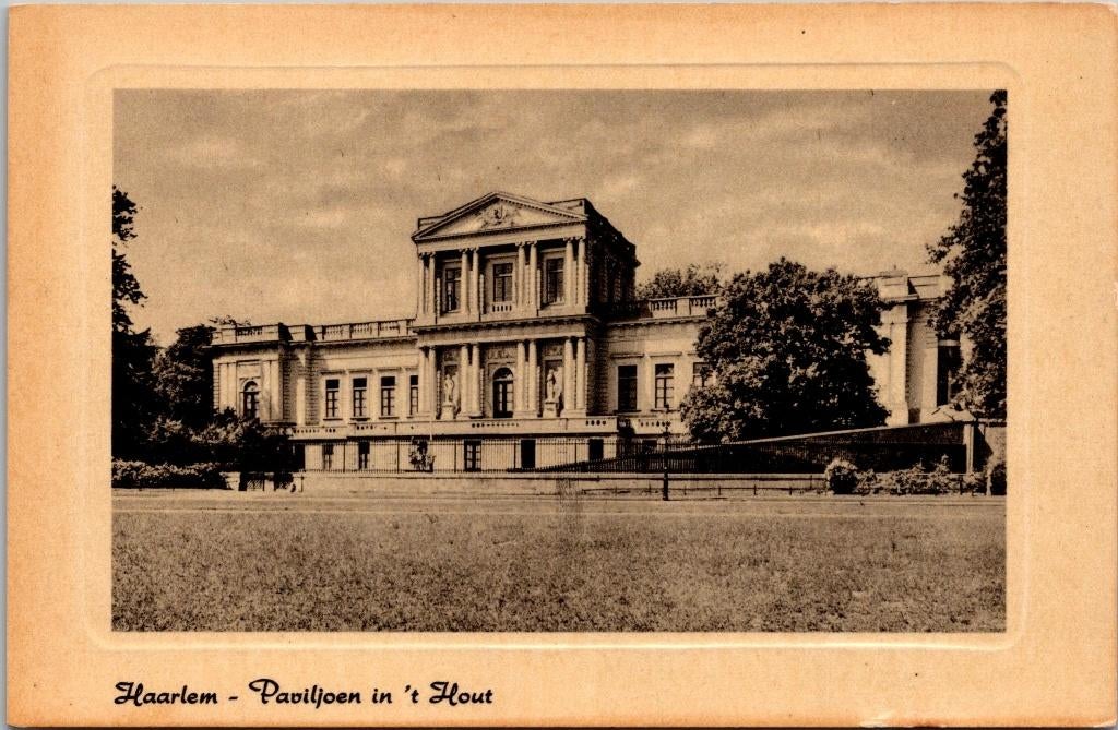 Haarlem - Paviljoen in 't Hout (3x), Verzenden, Voor 1920, Ongelopen, Noord-Holland