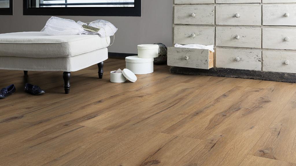 Plak Pvc Gerflor Imprime Natuur Eik Toplaag 0,70 €14,95m2, Plak Pvc vloer, Bruin, 75 m² of meer, Nieuw