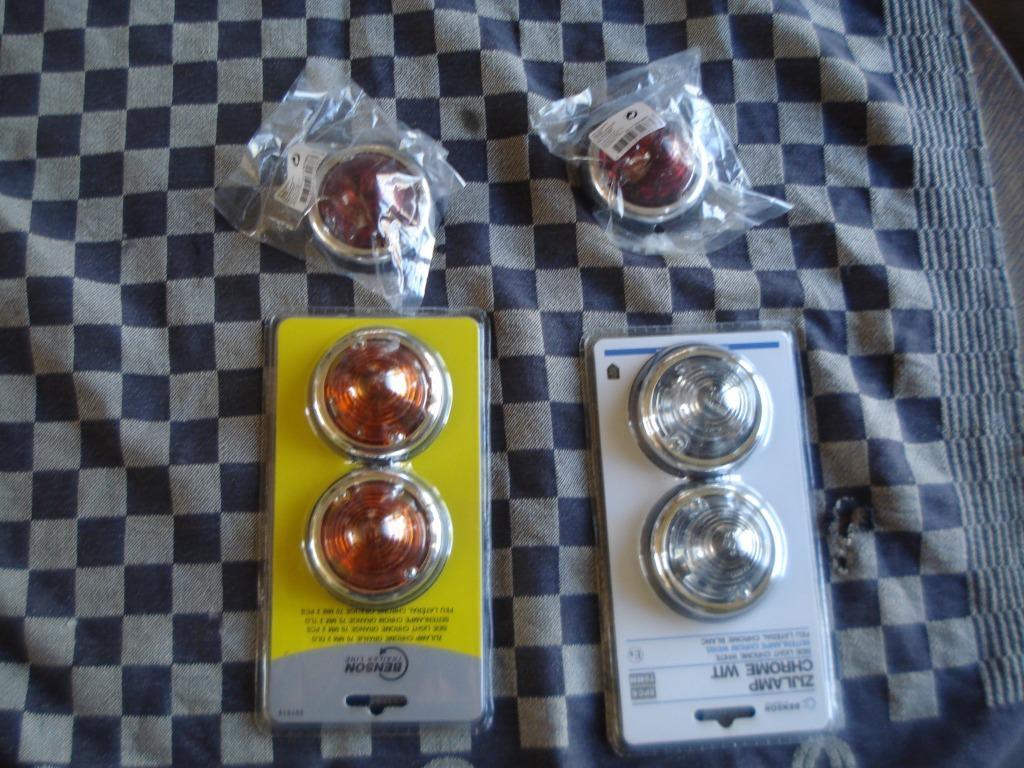 Oldtimer 2 rode  en 2 witte en 2 oranje lampjes ., Auto-onderdelen, Ophalen of Verzenden, Nieuw