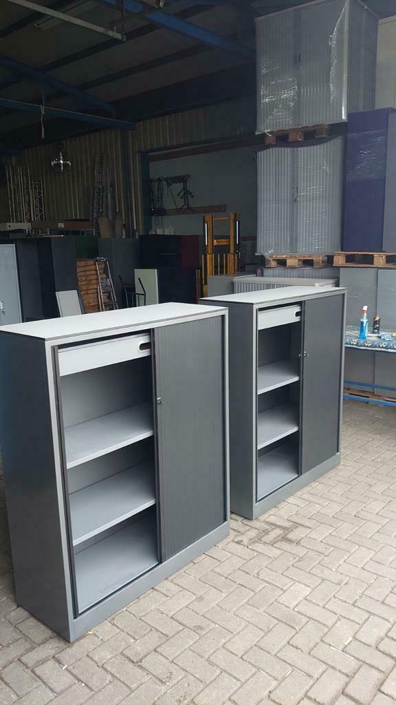 Ahrend metalen roldeurkasten/archiefkasten, Gebruikt, 100 tot 150 cm, R, 100 tot 150 cm