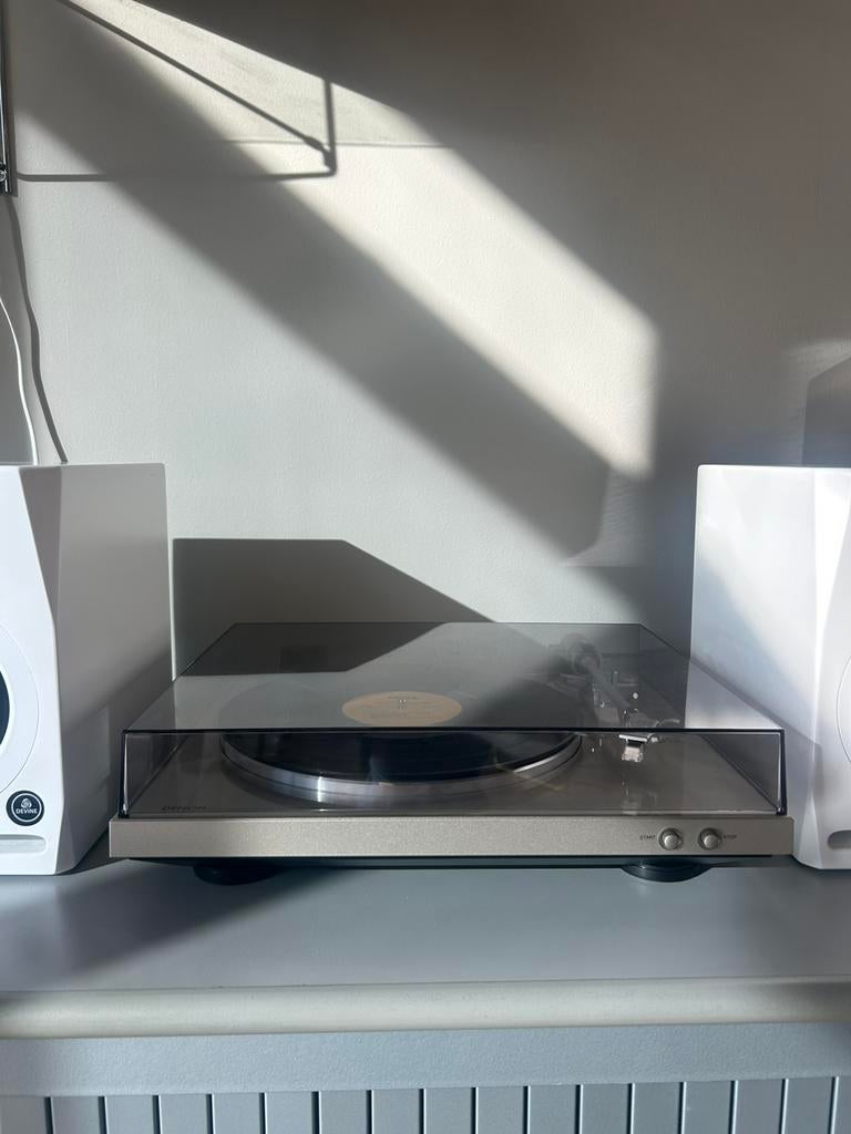 Denon vinylplayer DP300F, Overige merken, Automatisch, Ophalen of Verzenden, Zo goed als nieuw