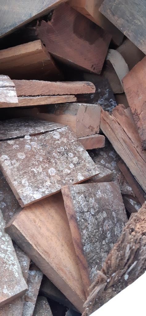 Azobe hard haardhout, Tuin en Terras, Haardhout, 3 tot 6 m³, Ophalen, Overige houtsoorten, Blokken