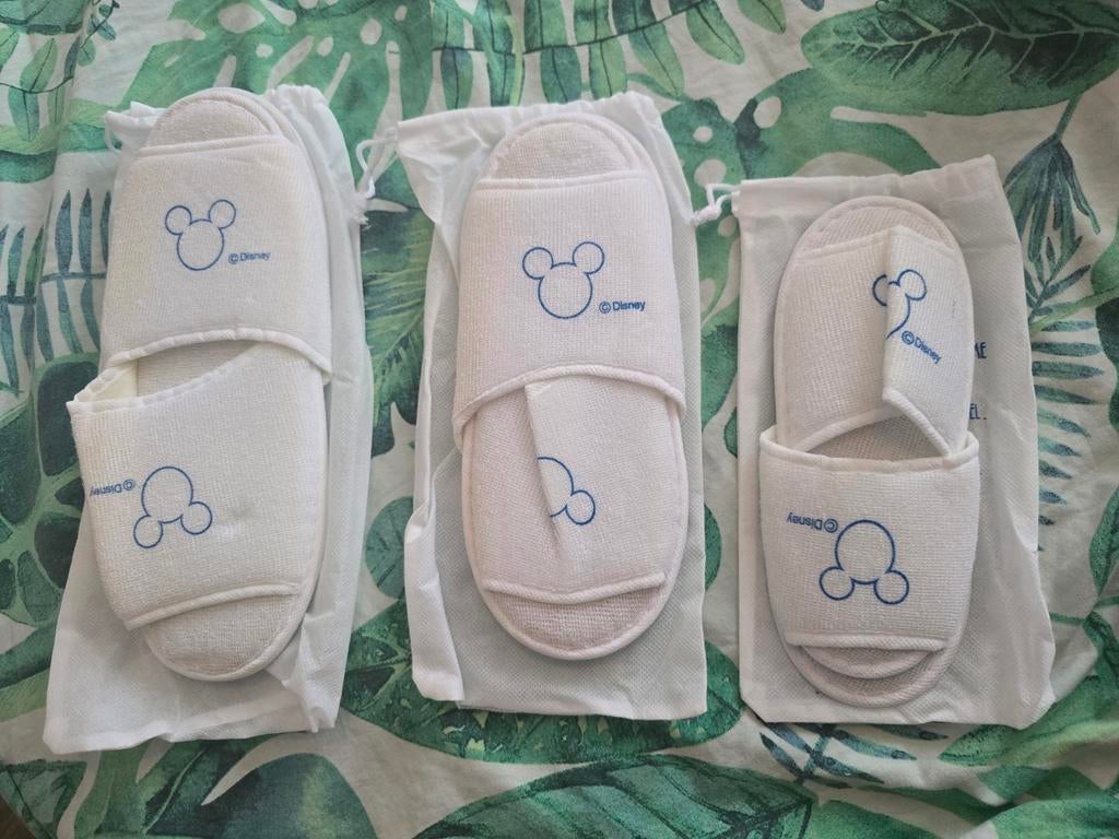 NIEUW Disneyland HongKong Resort slippers / badslippers, Verzamelen, Disney, Ophalen of Verzenden, Mickey Mouse, Nieuw