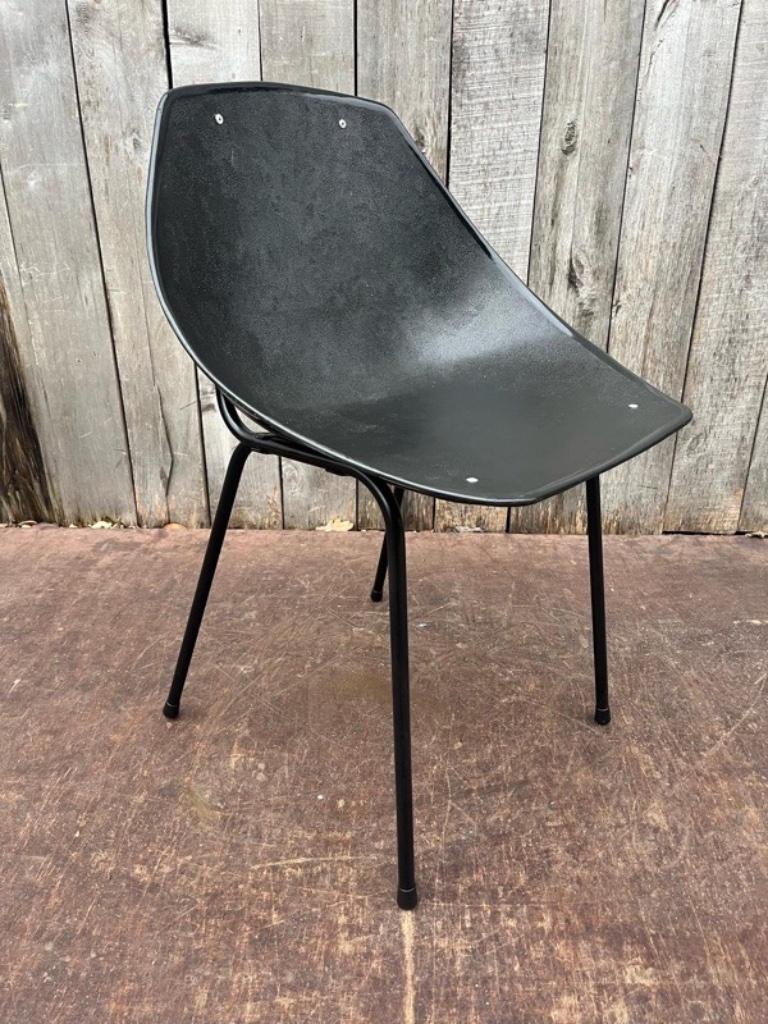 Pierre Guariche–Chaise Coquillage (Meurop) | 4 op voorraad, Tuin en Terras, Ophalen of Verzenden, Zo goed als nieuw, Kunststof