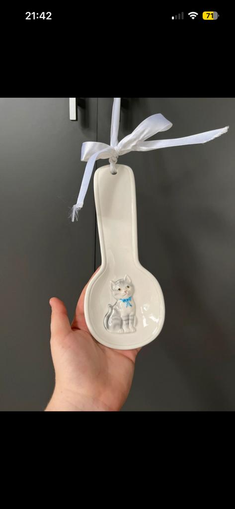Otagiri decoratieve lepel met kat/poes, Ophalen of Verzenden
